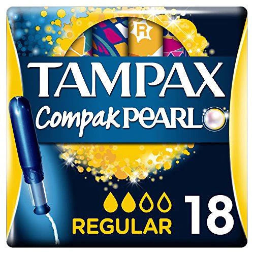 Tampax Compak Pearl Regular Applicator Tampons 18ct