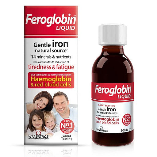 Vitabiotics Feroglobin - B12 Liquid Iron Zinc B Complex Malt Honey Orange