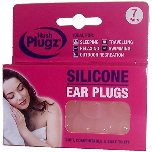 Hush Plugz Silicone Earplugs - 7 Pairs