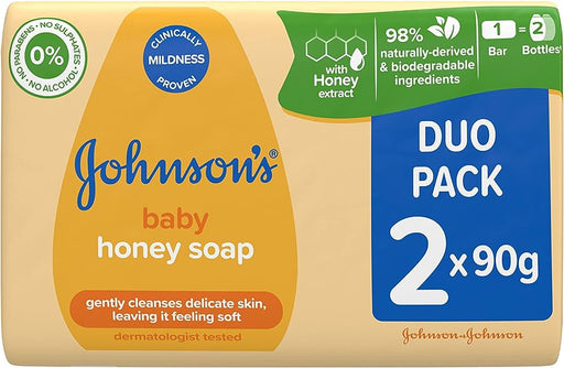 Johnsons Baby Soap Honey 90g x2