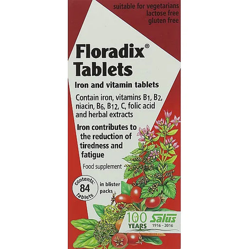 Floradix Iron And Vitamin Tablets - 84 Tablets