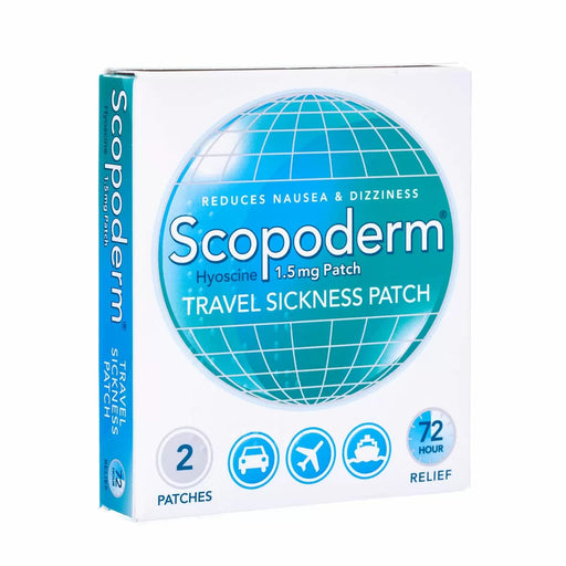 Scopoderm Travel Sickness Patch 1.5mg – 2 Patches